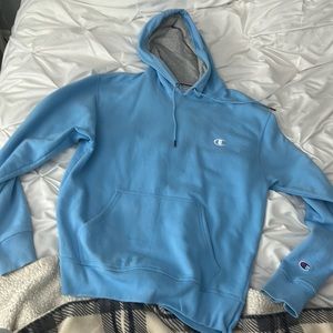 champion hoodie, size medium, somewhat worn